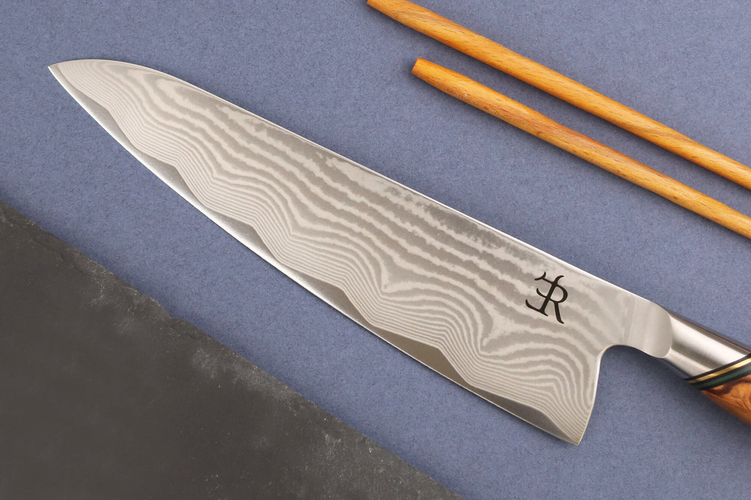 Couteau de chef 20,5cm Ryda Knives A-73 Legacy Damas et manche en olivier
