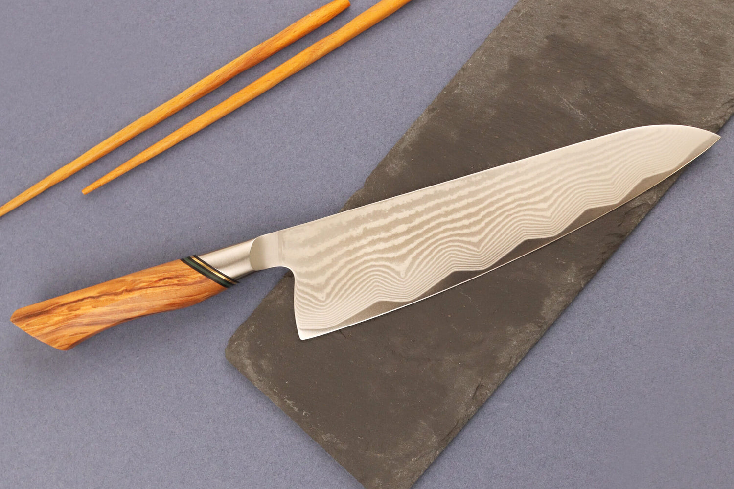 Couteau de chef 20,5cm Ryda Knives A-73 Legacy Damas et manche en olivier