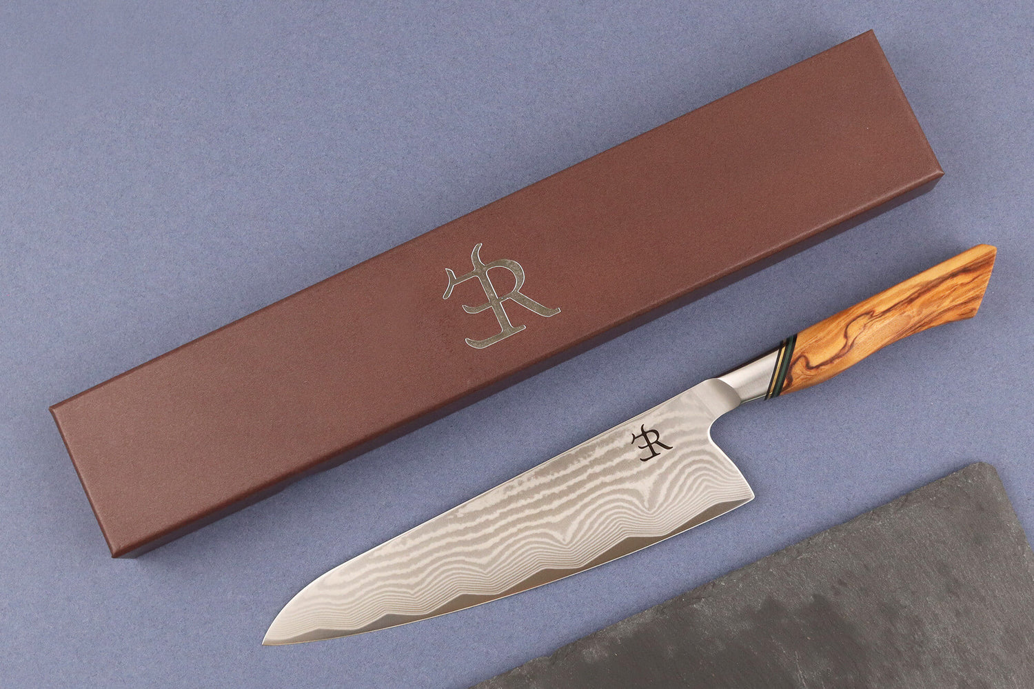 Couteau de chef 20,5cm Ryda Knives A-73 Legacy Damas et manche en olivier