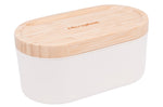 Râpe Microplane 3-en-1 blanche avec boîte de conservation et double couvercle