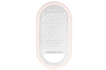 Râpe Microplane 3-en-1 blanche avec boîte de conservation et double couvercle