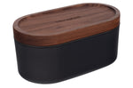 Râpe Microplane 3-en-1 noire avec boîte de conservation et double couvercle