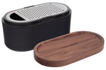 Râpe Microplane 3-en-1 noire avec boîte de conservation et double couvercle