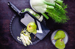 Mandoline Microplane en V double fonctions avec protège doigts