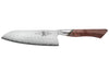 Couteau santoku 18cm Ryda Knives A-30 San Maï et manche en noyer