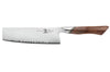 Couteau nakiri 18cm Ryda Knives A-30 San Maï et manche en noyer