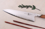 Couteau de chef 20,5cm Ryda Knives A-30 San Maï et manche en noyer