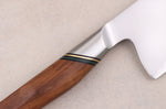 Couteau de chef 20,5cm Ryda Knives A-30 San Maï et manche en noyer