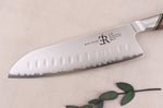 Couteau santoku 18cm Ryda Knives A-30 San Maï et manche en noyer