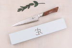 Couteau universel 13cm Ryda Knives A-30 San Maï et manche en noyer