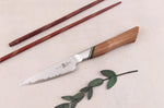 Couteau d'office 9cm Ryda Knives A-30 San Maï et manche en noyer