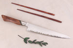 Couteau à découper 20,5cm Ryda Knives A-30 San Maï et manche en noyer