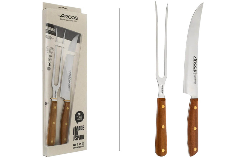 Coffret spécial barbecue Arcos Nordika Fouchette + couteau à découper