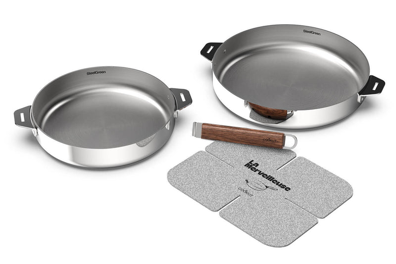 Coffret duo poêles Cookut La Merveilleuse en inox