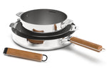 Coffret trio poêles et casserole Cookut La Merveilleuse en inox finition miroir