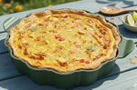 Plat à tarte Cookut Le Formidable avec coupe-tarte fougère