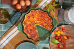 Plat à tarte Cookut Le Formidable avec coupe-tarte fougère