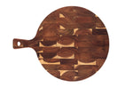 Planche à découper Wusaki ronde en acacia 42,5 x 32 x 1,8cm