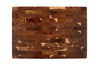 Billot de cuisine Wusaki en bois d'acacia damier 43 x 30,5 x 3,5cm