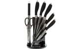 Bloc de 5 couteaux + 1 fusil + 1 ciseaux Pradel Excellence noir acier inox
