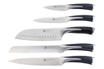 Bloc 5 couteaux style japonais acier inox Kyu Richardson