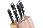 Bloc 5 couteaux style japonais acier inox Kyu Richardson