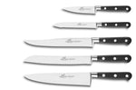 Bloc 5 couteaux SABATIER Idéal Inox 100% forgé frêne naturel