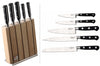 Bloc 5 couteaux Sabatier Trompette acier inox