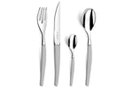 Coffret de 24 couverts de table Lou Laguiole Jet Sablé gris inox 18/0