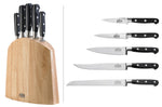 Bloc 5 couteaux de cuisine V. Sabatier acier inox