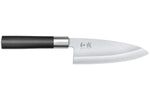 Bloc en chêne avec 8 couteaux japonais Kai Wasabi Black