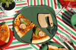 Plat à pizza Cookut Le Formidable avec coupe-pizza fougère