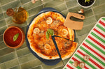 Plat à pizza Cookut Le Formidable avec coupe-pizza myrtille