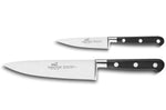 Coffret 2 couteaux français SABATIER Idéal Inox 100% forgé Chef+Office