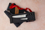 Coffret 2 couteaux français SABATIER Idéal Inox 100% forgé Chef+Office