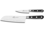 Coffret 2 couteaux français SABATIER Idéal Inox 100% forgé Santoku+Office