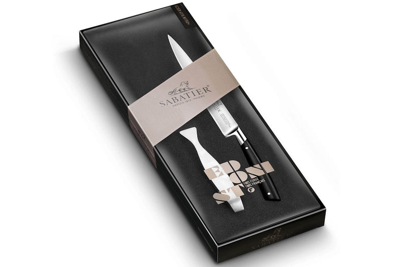 Coffret à poisson filet de sole + pince Sabatier Edonist forgés