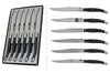 Coffret 6 couteaux de table Laguiole Postiche Gris