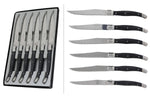 Coffret 6 couteaux de table Laguiole Postiche Gris