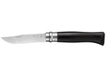 Couteau Opinel de luxe N°08 manche en Ebène et lame acier inox 8.5cm