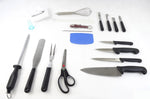 Mallette de cuisine 30 couteaux et accessoires Urban Case DEGLON bleue