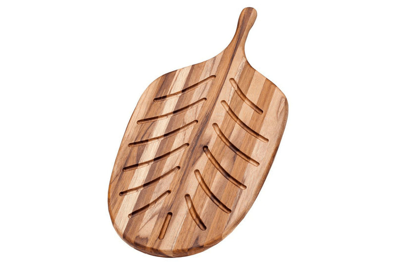 Planche à pain Teak Haus Canoe Collection en Teck écologique 48x9cm