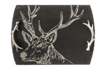 Planche de service en ardoise Selbrae House avec poignées 35x25cm - Motif cerf