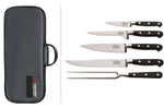Malette 4 couteaux de cuisine V. Sabatier + 1 fourchette de chef manches 3 rivets