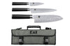 Mallette Kai Shun Classic 3 couteaux japonais damassés