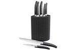Bloc tressé 5 couteaux LOU LAGUIOLE Pro acier inox