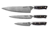 Coffret 3 couteaux Wusaki Sakin Damas 10Cr Chef + Universel + Office