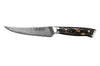 Couteau à steak Wusaki Sakin Damas 10Cr 13cm manche en fibre de carbone et feuille d'or