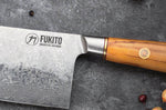 Couteau de chef chinois Fukito Olive Damas 14Cr 17cm