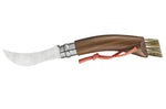 Couteau à champignon Opinel N°08 noyer noir + brosse intégrée + plumier